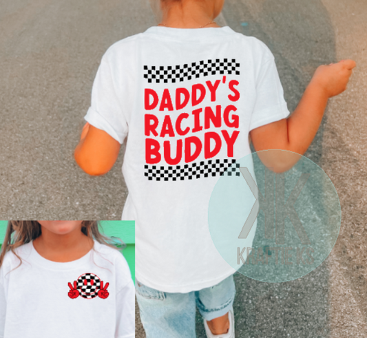 Daddy's Racing Buddy, Pit Crew Racing Shirt, Youth Racing Shirt, Toddler Racing Shirt, Kids Motocross Shirt, Moto Shirt, 