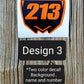 Personalized Number Plate Decal