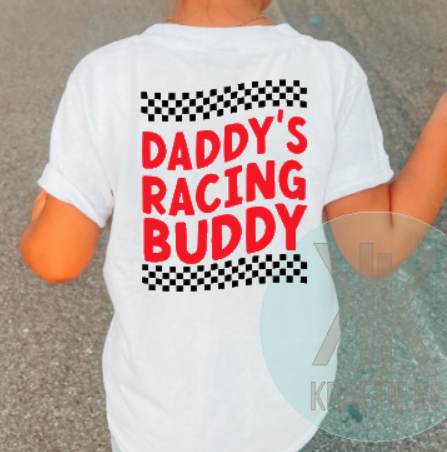 Daddy's Racing Buddy, Daddy's Pit Crew Shirt, Racing Shirt, Motocross Shirt, Moto Shirt, Youth Racing Shit, Toddler Racing Shirt