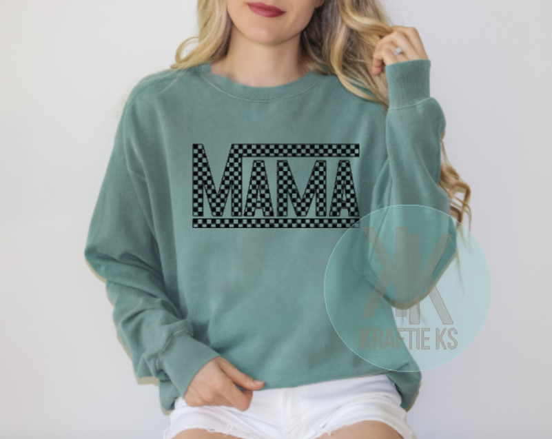 Checkered Mama Sweatshirt