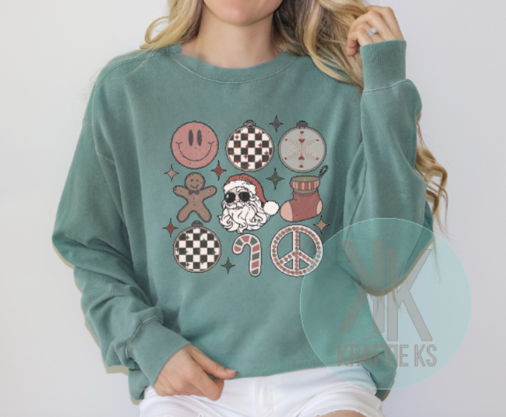 Checkered Racing Christmas Sweatshirt – Kraftie K's