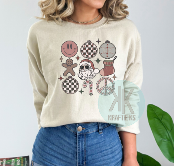 checkered racing Christmas sweatshirt