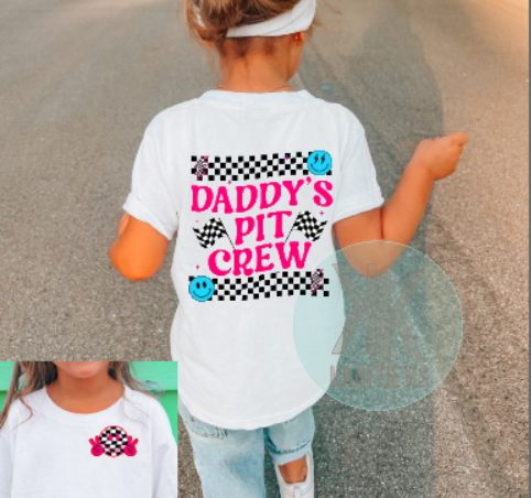 daddys pit crew racing shirt, toddler and youth racing shirt, moto kids shirt, moto kid , dirt bike and quad pit crew shirrt