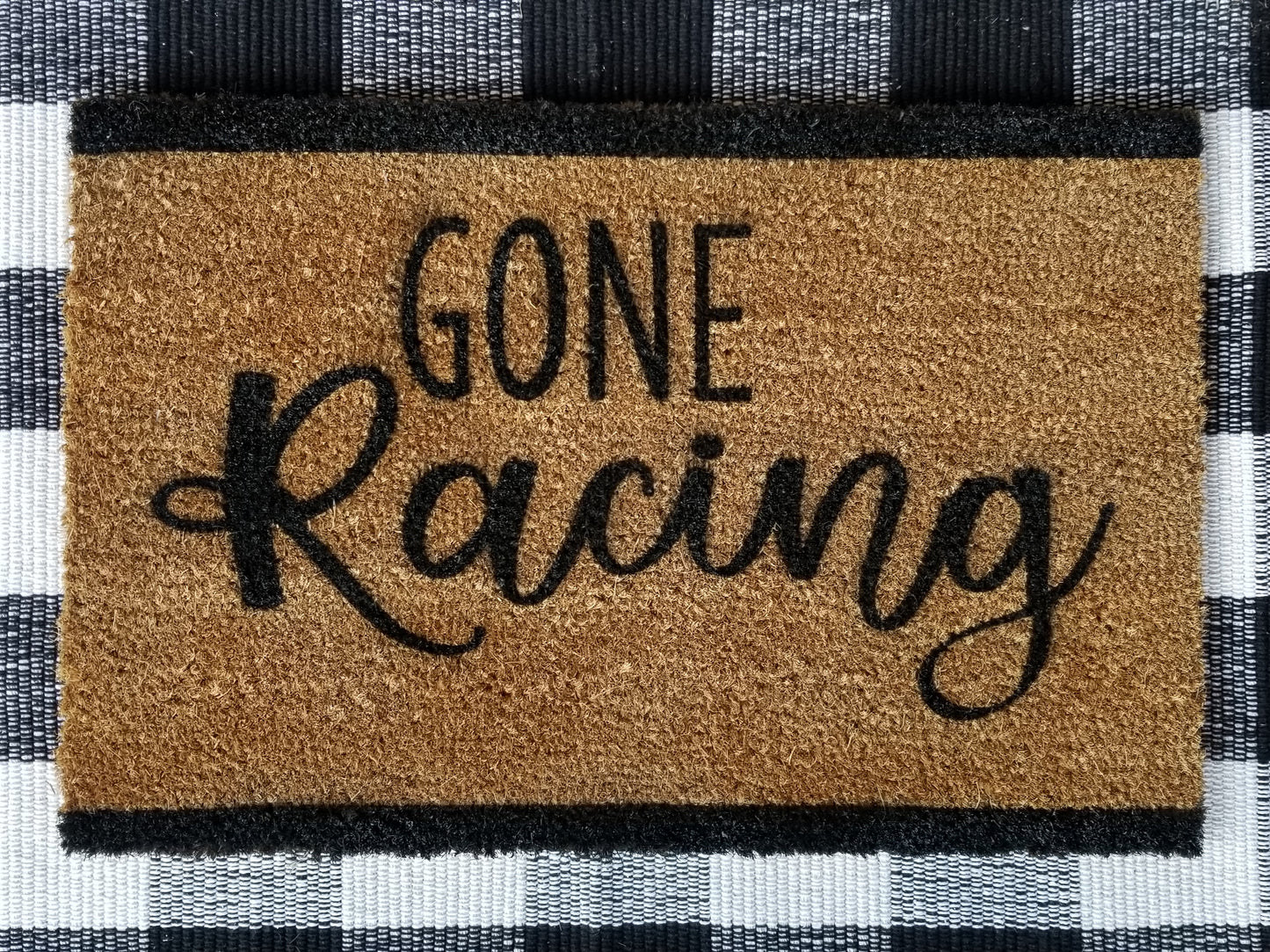 Gone Racing Front Door Mat