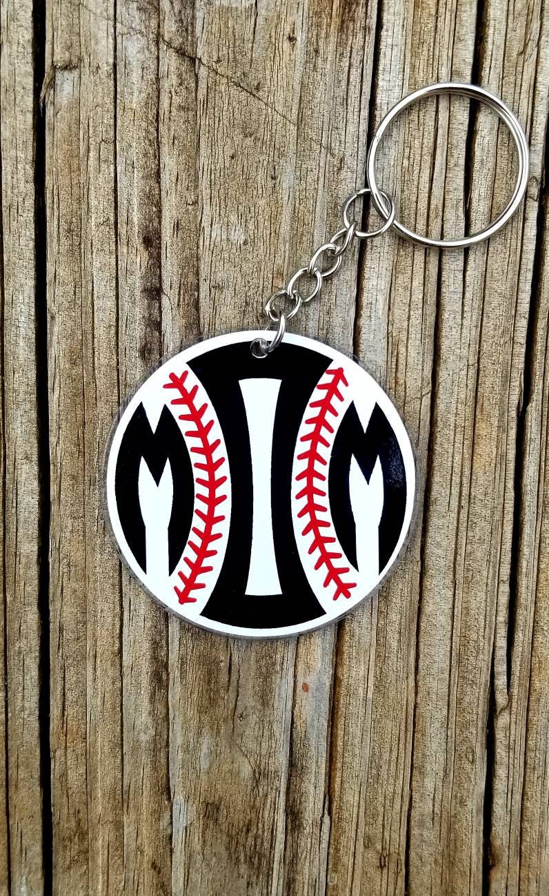 Baseball Mom Key Chain