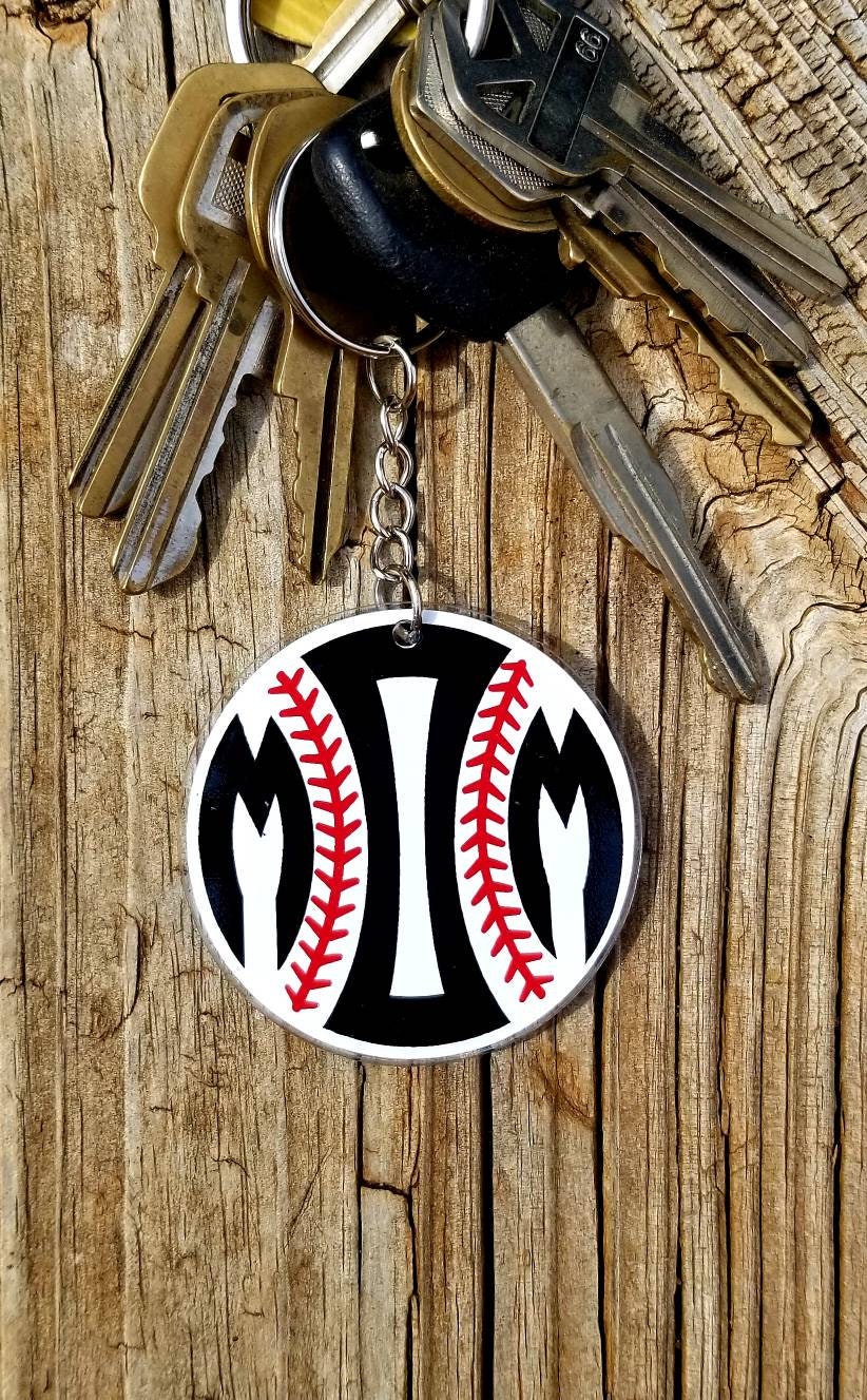 Baseball Mom Key Chain