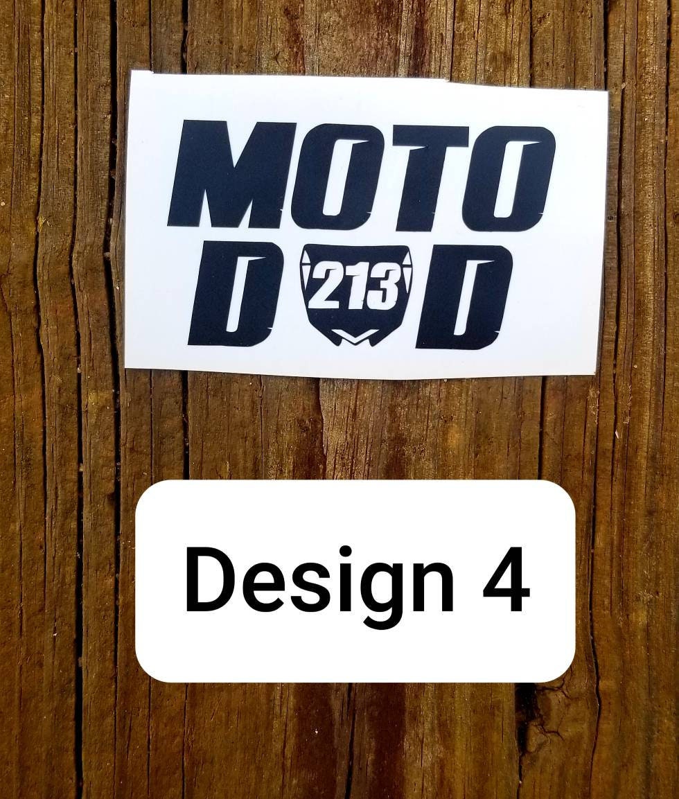 Moto Dad Decal